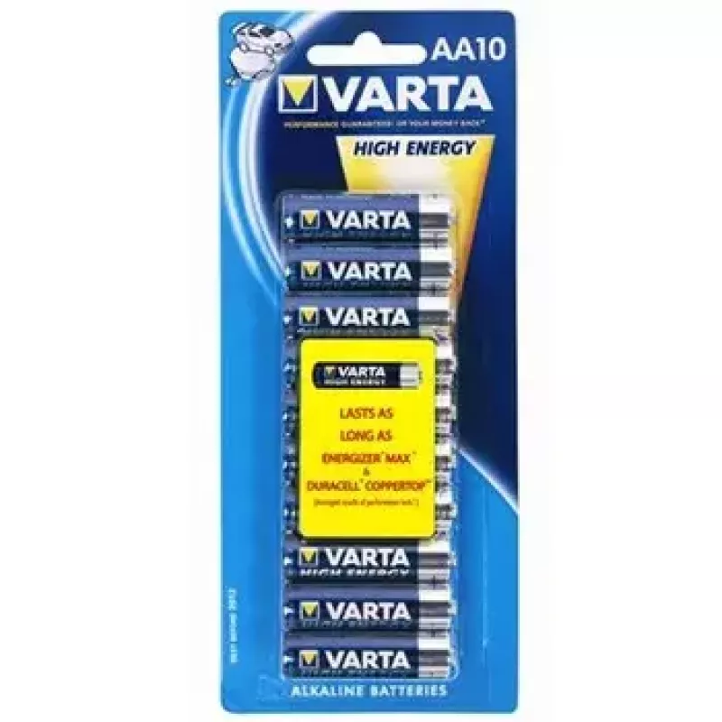 Pila desechable Varta High Energy AA pack de 10