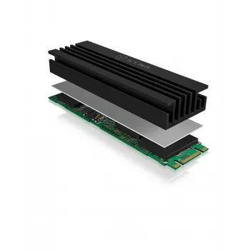 Disipador para unidad de estado sólido ICY BOX IB-M2HS-70 negro 1 ud.