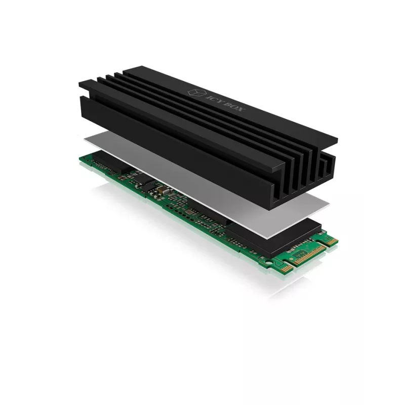 Disipador para unidad de estado sólido ICY BOX IB-M2HS-70 negro 1 ud.