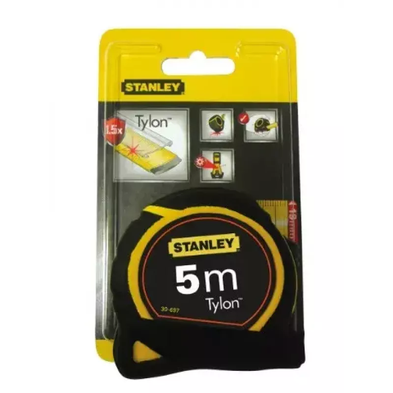 Cinta métrica Stanley 0-30-697 5m negra amarilla