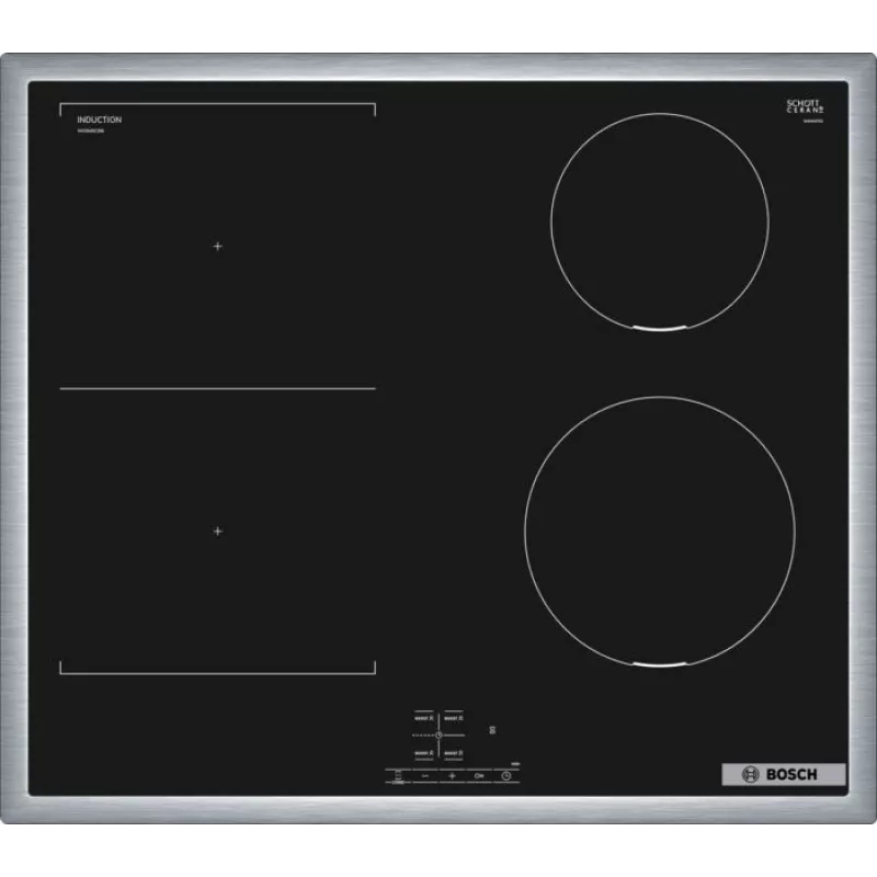 Set de electrodomésticos de cocina Bosch HEB517BB4 + NVS645CB6E placa de inducción por zonas eléctrica