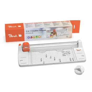 Recortadora creativa Peach 5 in 1 PC200-20, 5 hojas, naranja, blanco, 1 ud.