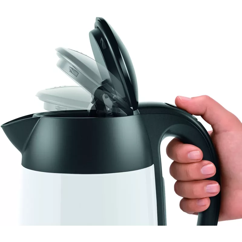 Hervidor eléctrico Bosch TWK3P421 1,7 L 2400 W negro, blanco