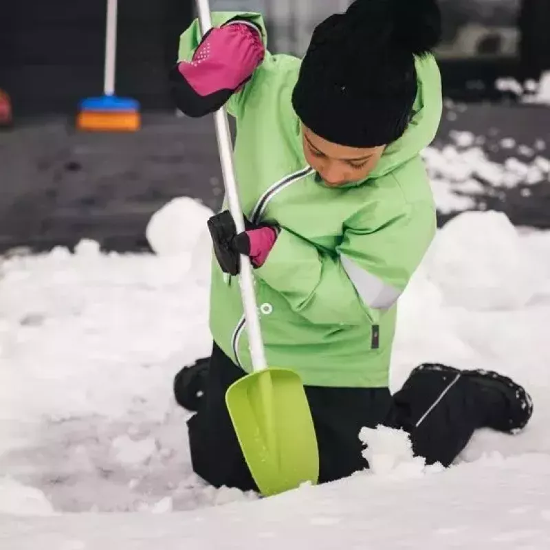 Pala Fiskars MyFirst aluminio-plástico, pala de jardín para niños, verde