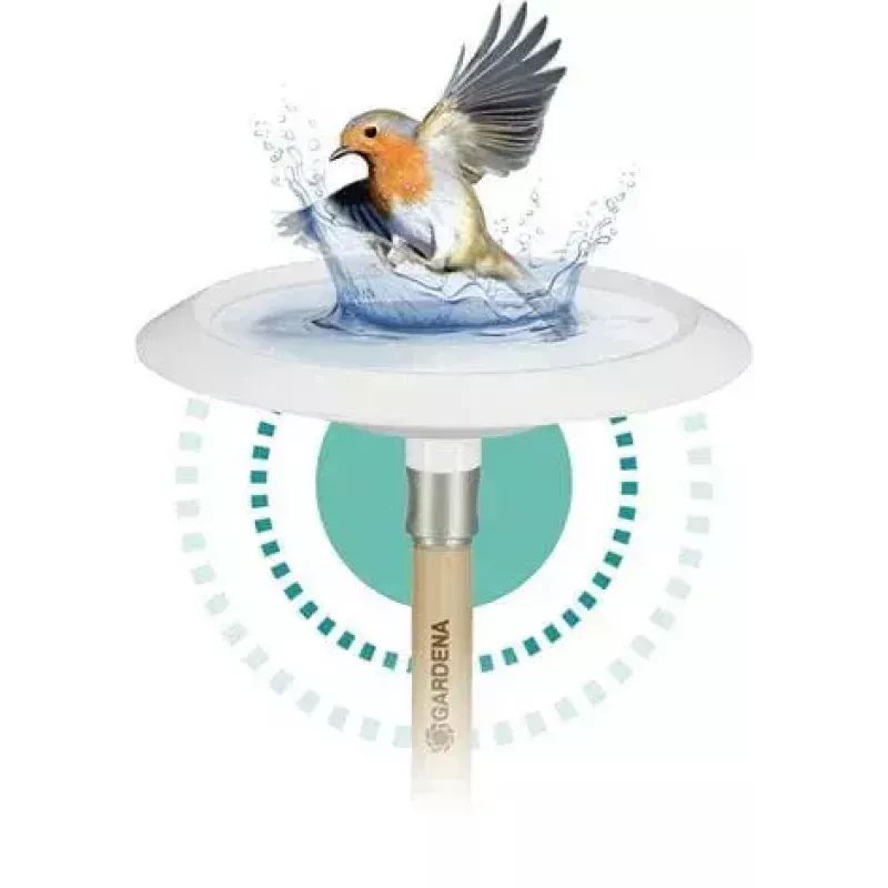 Baño para pájaros Gardena 11420-20 blanco 250mm x 250mm