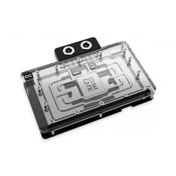 Backplate Alphacool 10248 aluminio cromo cobre negro 124 mm