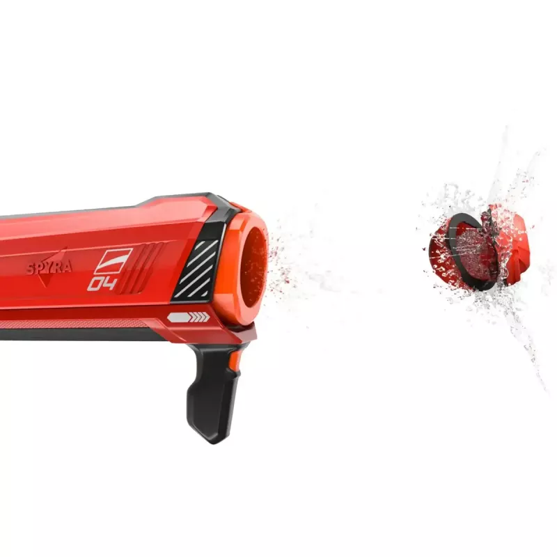 Lanzador de bombas de agua SpyraOne Spyra Gravity rojo SPGR1R — pistola de agua recargable sin batería