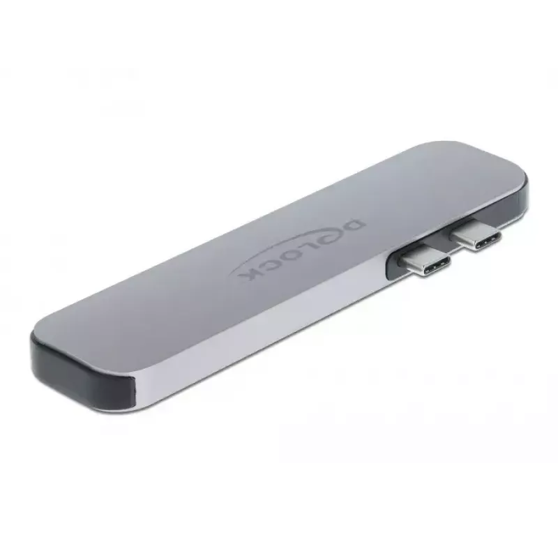 Base de acoplamiento DeLOCK para MacBook Dual HDMI 4K PD Hub
