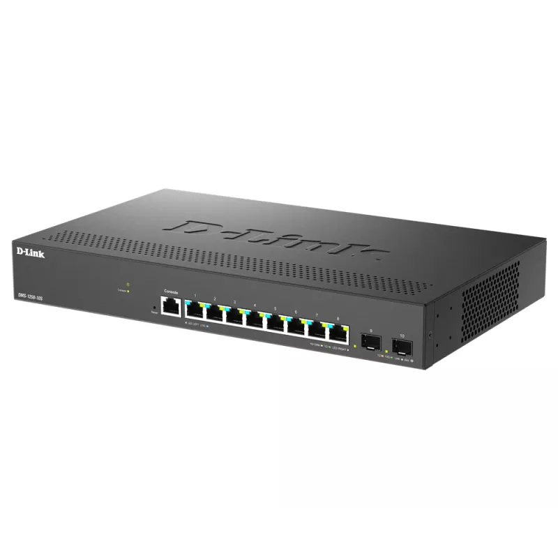Switch de red D-Link DMS-1250-10S/E gestionado 2.5G Ethernet (100/1000/2500) negro