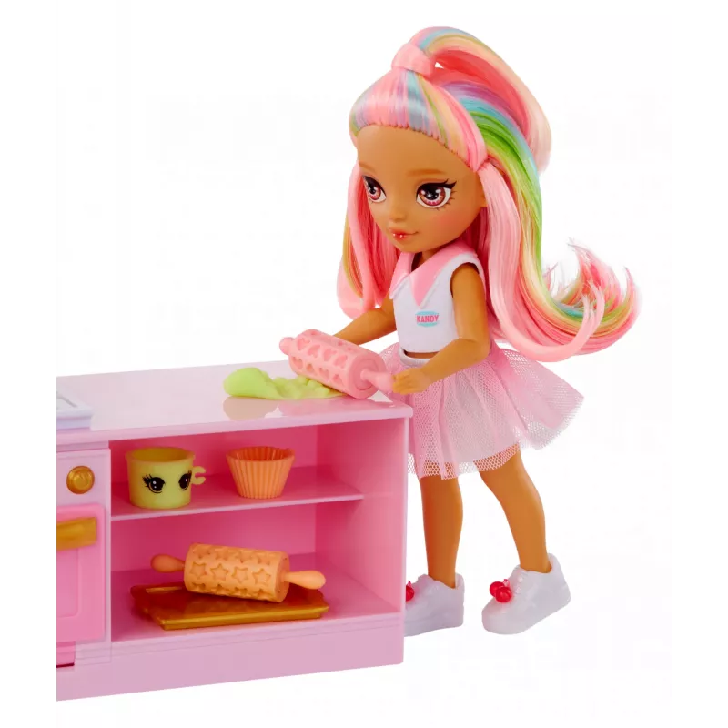 Rainbow High Little Dessert Shop with Kandy 522058-EUC set de juego con figura de juguete, a partir de 6 años