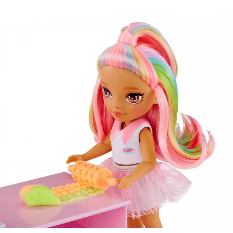 Rainbow High Little Dessert Shop with Kandy 522058-EUC set de juego con figura de juguete, a partir de 6 años