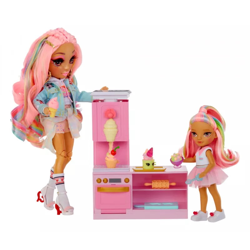 Rainbow High Little Dessert Shop with Kandy 522058-EUC set de juego con figura de juguete, a partir de 6 años