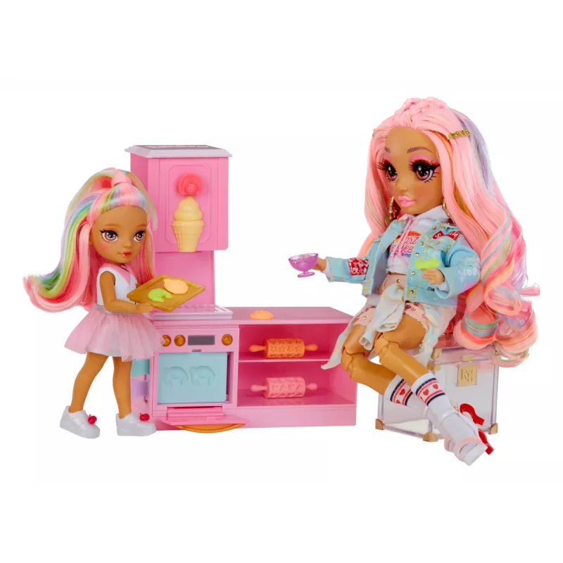 Rainbow High Little Dessert Shop with Kandy 522058-EUC set de juego con figura de juguete, a partir de 6 años