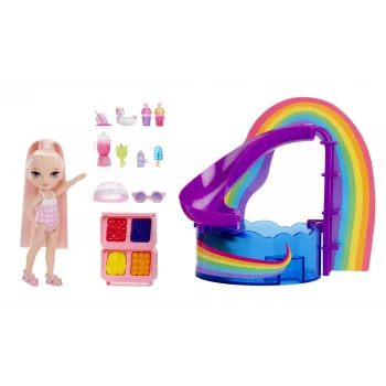 Rainbow High Little Pool Day with Blush Playset, muñeca de moda, femenino, 4 año(s), 140 mm, multicolor