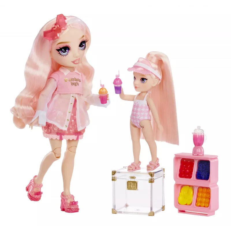 Rainbow High Little Pool Day with Blush 522249-EUC set de juego con figura de juguete, a partir de 6 años