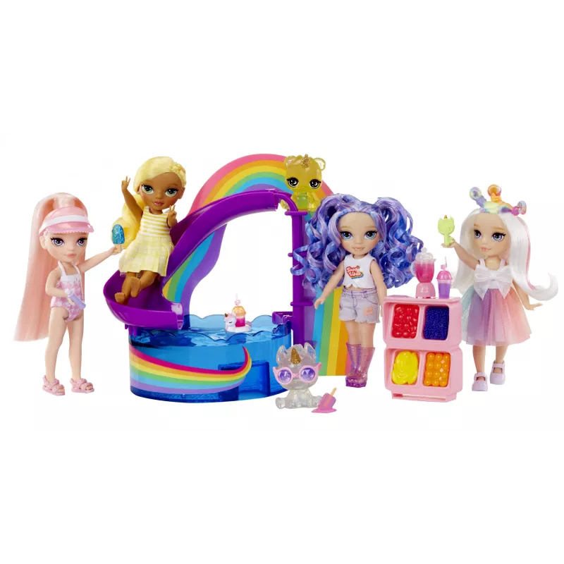 Rainbow High Little Pool Day with Blush 522249-EUC set de juego con figura de juguete, a partir de 6 años