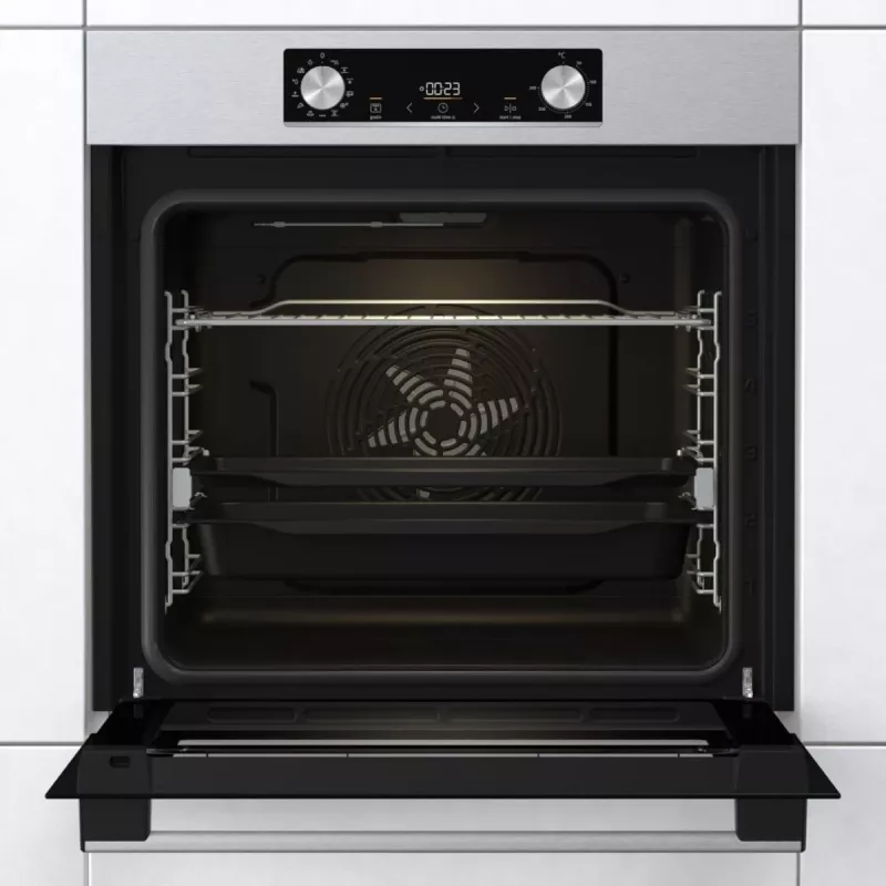 Gorenje BOS6737E13X horno eléctrico encastrable, 77 l, 60 cm, clase energética A, calor grill/ventilado/convencional, acero inoxidable