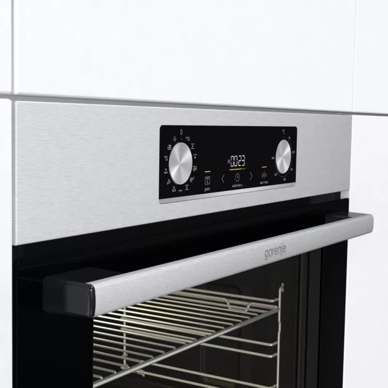 Gorenje BOS6737E13X horno eléctrico encastrable, 77 l, 60 cm, clase energética A, calor grill/ventilado/convencional, acero inoxidable