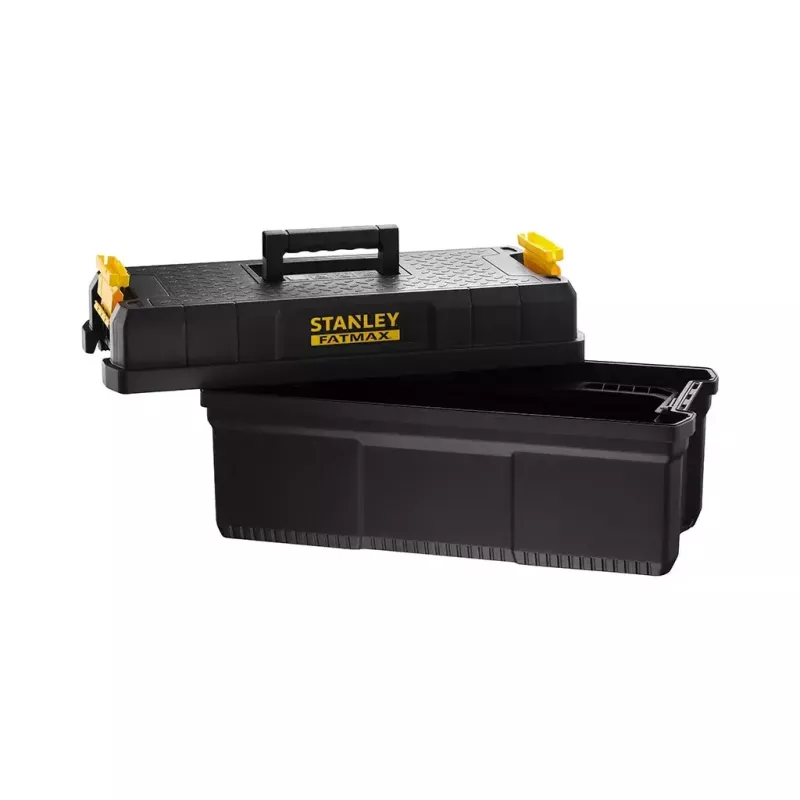 Stanley FatMax FMST81083-1 caja de herramientas con peldaño, plástico, carga de 30 kg, negro/amarillo