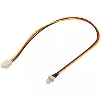 Cable prolongador de alimentación para ventilador de PC Goobay 3-Pin conector macho/hembra 0,3 m