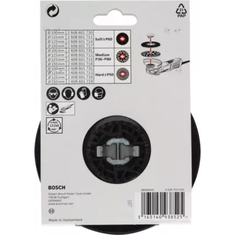 Bosch 2 608 601 716 accesorio para amoladora angular plato de apoyo