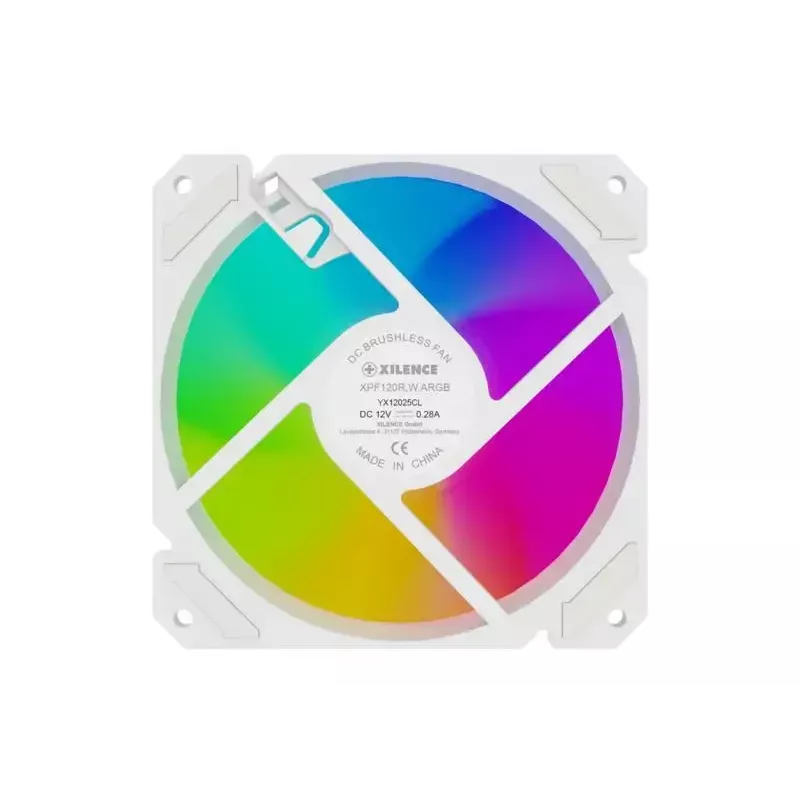 Ventilador de caja XILENCE XF066 120 mm PWM ARGB blanco — XPF120R.W.ARGB
