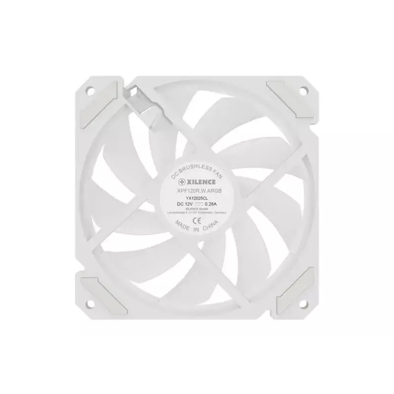 Ventilador de caja XILENCE XF066 120 mm PWM ARGB blanco — XPF120R.W.ARGB