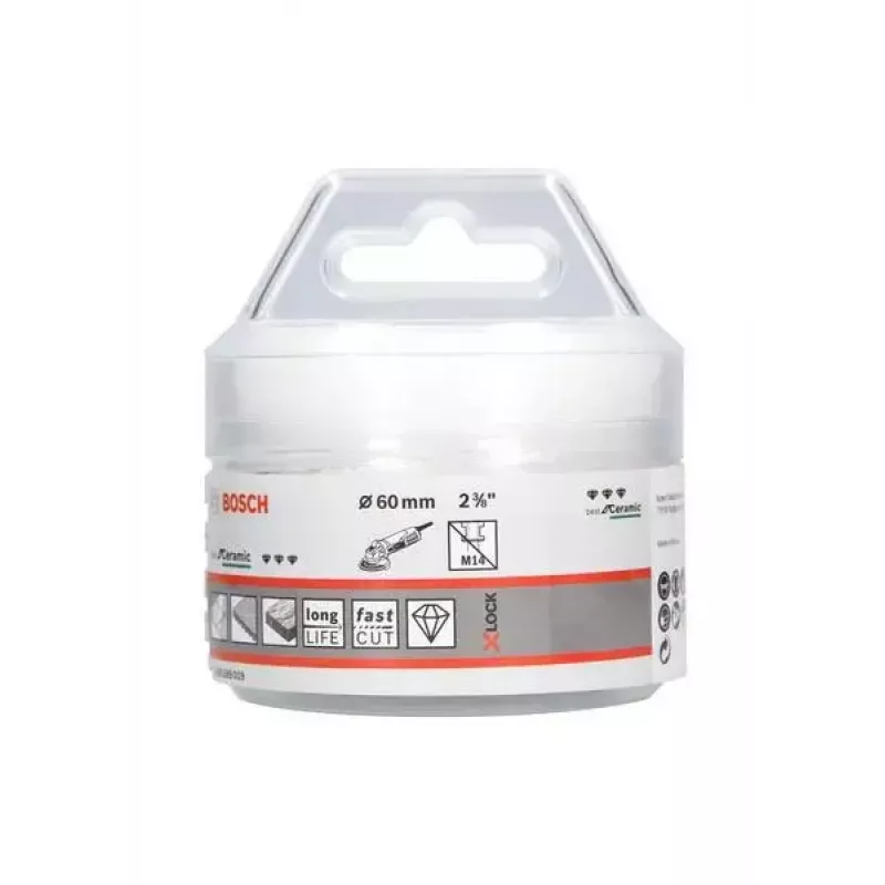 Bosch Best for Ceramic X-LOCK corona perforadora en seco, Ø 60 mm