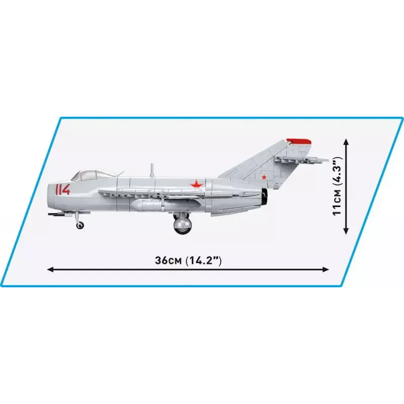 Juguete de construcción Cobi MiG-17 código OTAN Fresco modelo 5823 – set de bloques de Cobi