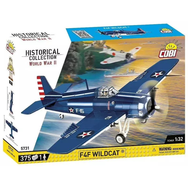 Bloques de construcción COBI F4F Wildcat Northrop Grumman 375 piezas