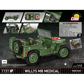 Set de construcción COBI Willys MB Medical 1131 piezas a partir de 10 años