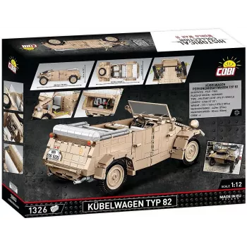 Cobi COBI-2803 Kübelwagen Typ 82 set de construcción, 1326 piezas, serie Historical Collection, plástico, 10+