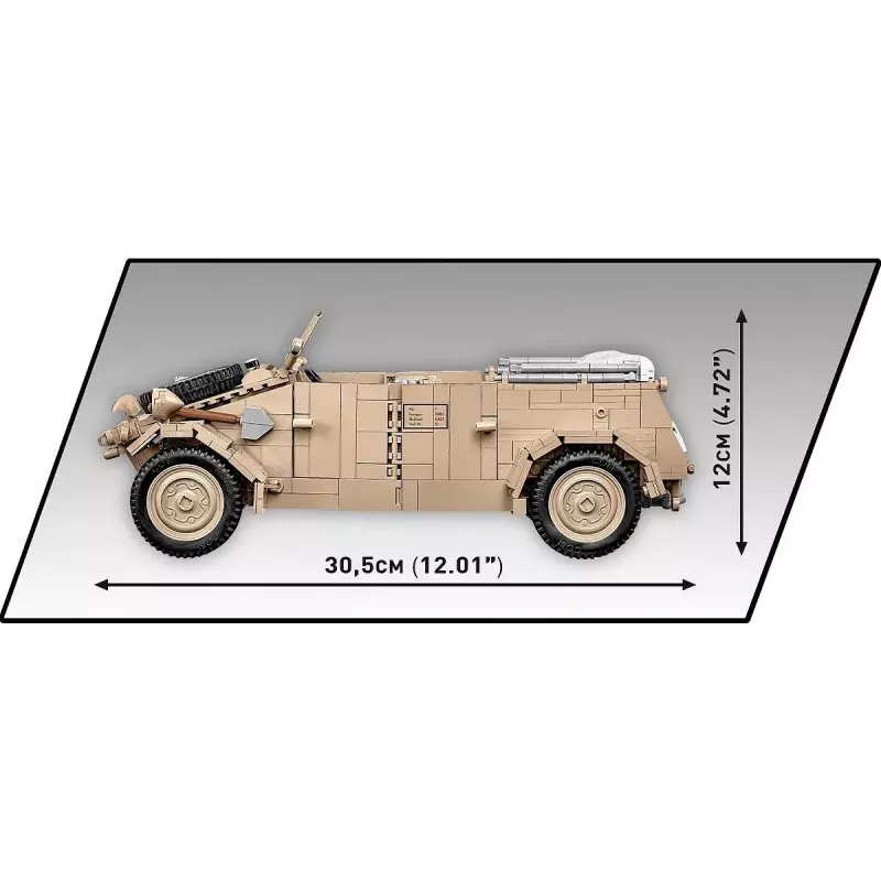 Cobi COBI-2803 Kübelwagen Typ 82 set de construcción, 1326 piezas, serie Historical Collection, plástico, 10+