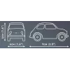 Juguete de construcción Cobi Fiat Abarth 595 modelo 24514 — escala 1:35, vehículo de construcción coleccionable