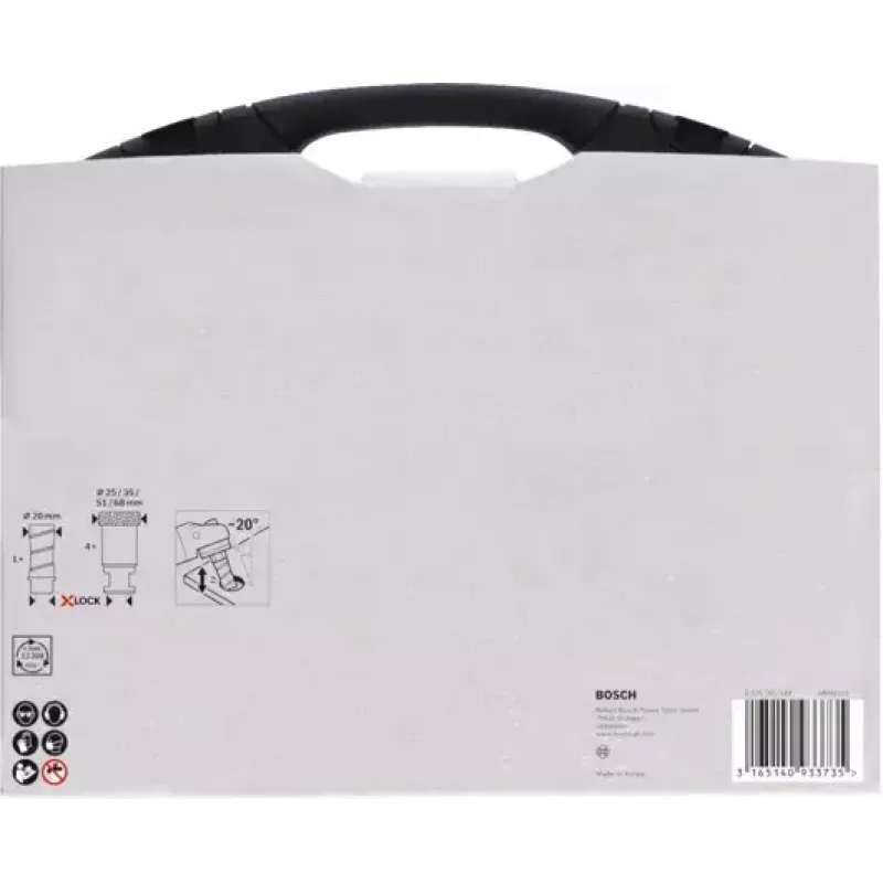 Bosch 2608599037 set cortador de diamante en seco 5 piezas 1 ud. fresa