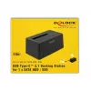 Delock - Base de acoplamiento para HDD bahías: 1 - SATA 6Gb/s - USB 3,1 (Gen 2) - negro (63958)