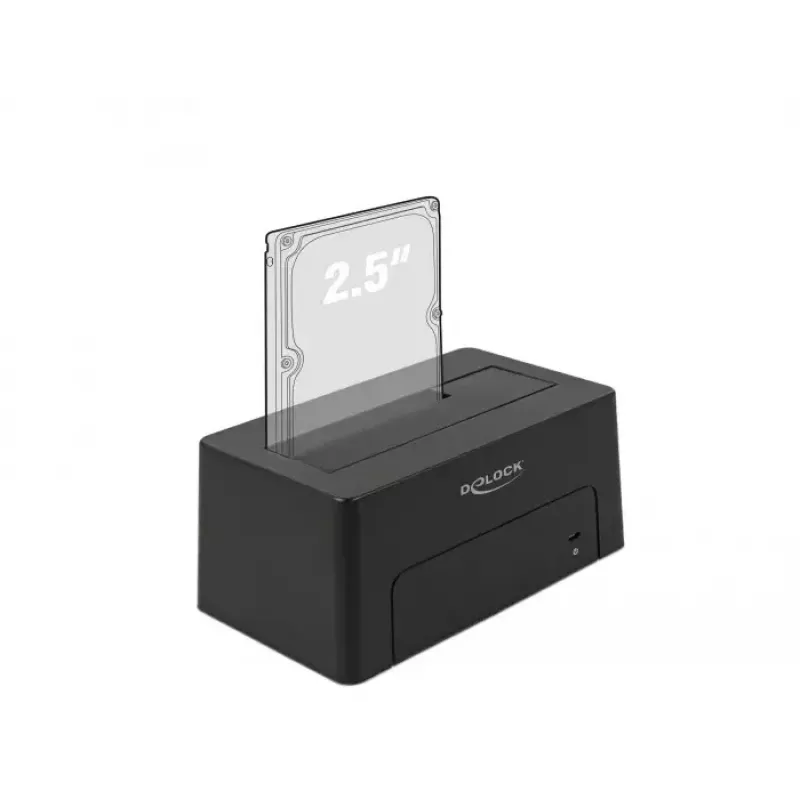 Delock - Base de acoplamiento para HDD bahías: 1 - SATA 6Gb/s - USB 3,1 (Gen 2) - negro (63958)