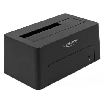 Delock - Base de acoplamiento para HDD bahías: 1 - SATA 6Gb/s - USB 3,1 (Gen 2) - negro (63958)