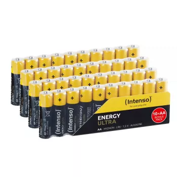 Pila de un solo uso Intenso 7501520 Energy Ultra Alcalina AA Mignon pack de 40