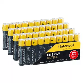 Pila de un solo uso Intenso 7501510 Energy Ultra Alcalina AAA Micro pack de 40