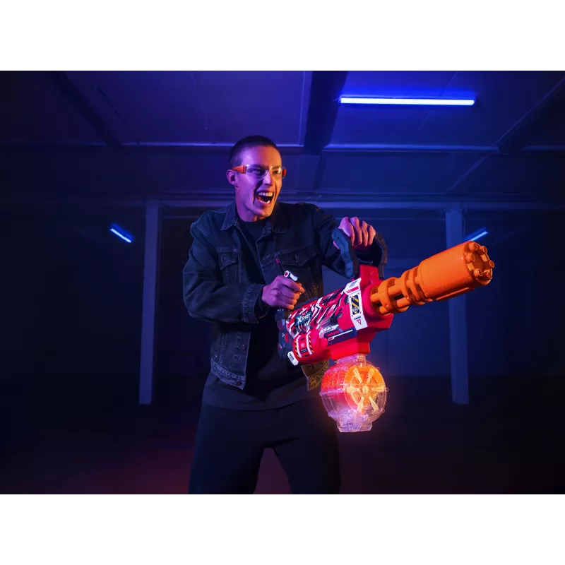 Gel Blaster Zuru XSHOT Hyper Gel Gatling Blaster – bláster de juguete motorizado con cañón giratorio