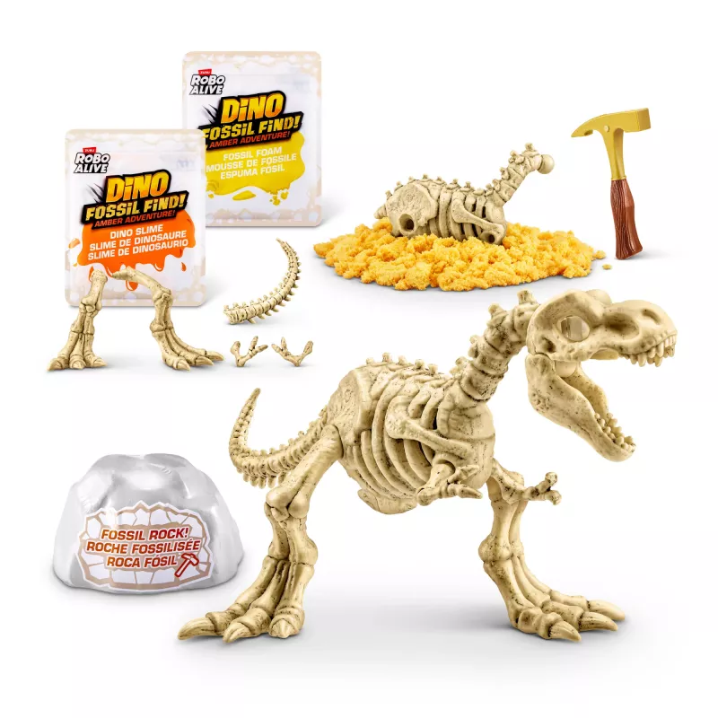 Robo Alive Fossil Find Amber Adventure, 5 año(s), color vainilla, plástico