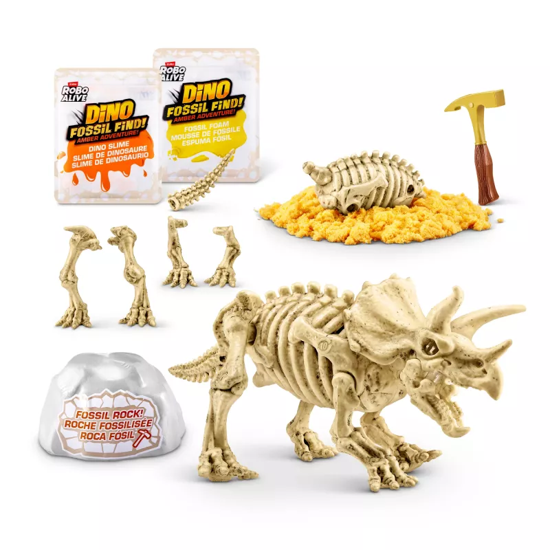 Robo Alive Fossil Find Amber Adventure, 5 año(s), color vainilla, plástico