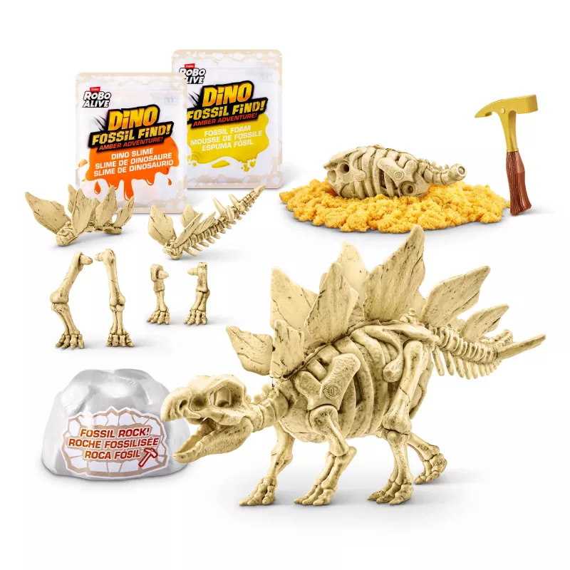 Robo Alive Fossil Find Amber Adventure, 5 año(s), color vainilla, plástico