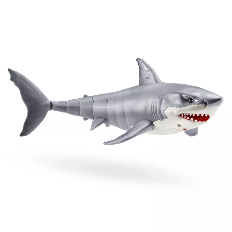 Zuru Robo Alive Gran Tiburón Blanco 71126 — figura interactiva a pilas para jugar en el agua