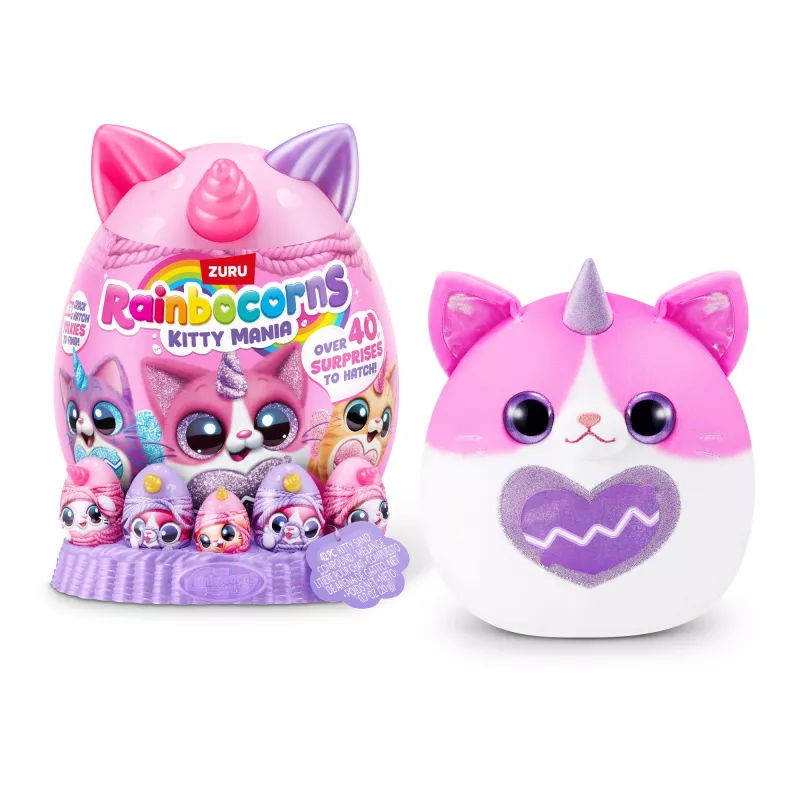 Peluche Zuru Rainbocorns Kitty Mania, multicolor, desde 3 años