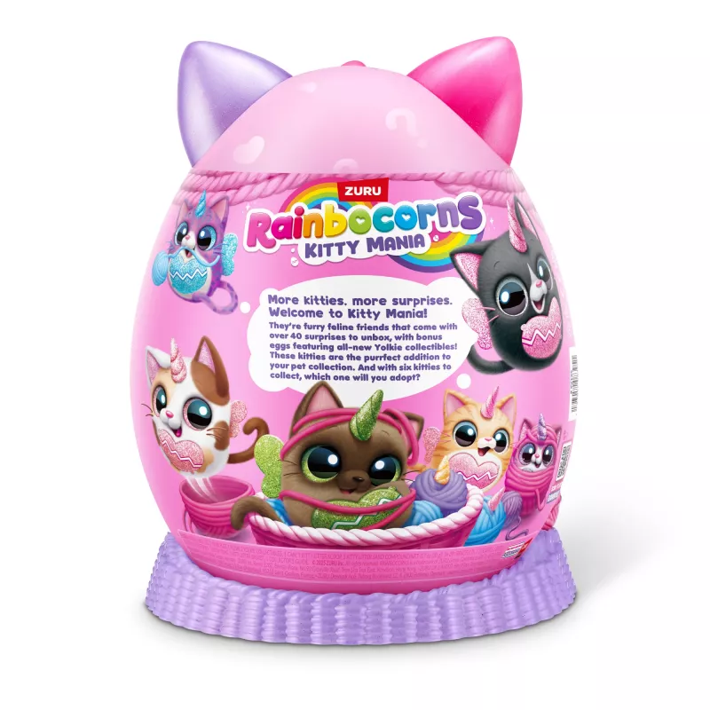 Peluche Zuru Rainbocorns Kitty Mania, multicolor, desde 3 años