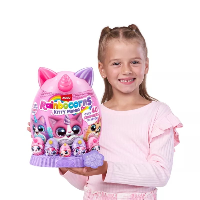 Peluche Zuru Rainbocorns Kitty Mania, multicolor, desde 3 años