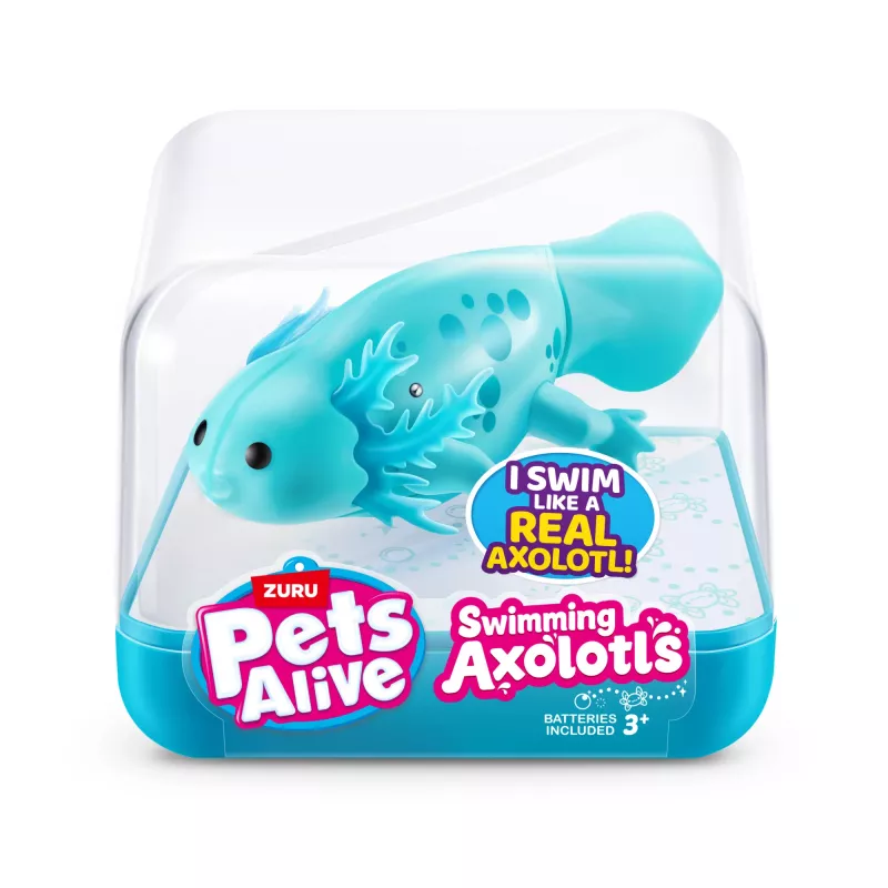 Peluche Zuru Pets Alive Axolotl flotante peluche, tamaño juguete para gatos, modelo 9556UQ1