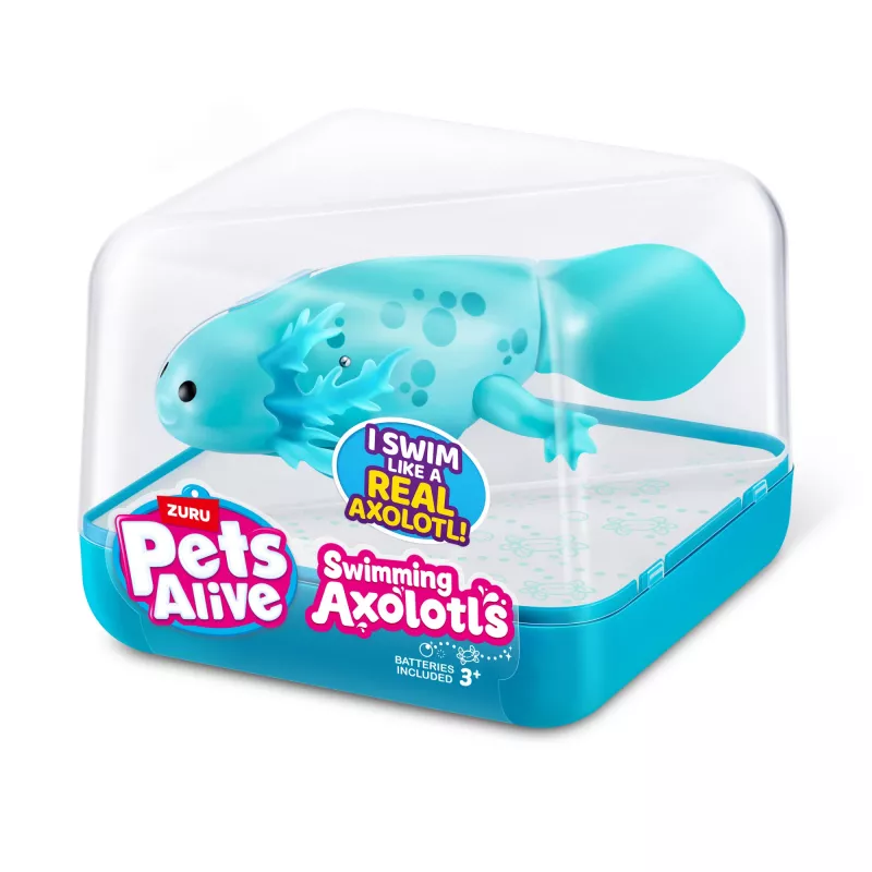 Peluche Zuru Pets Alive Axolotl flotante peluche, tamaño juguete para gatos, modelo 9556UQ1